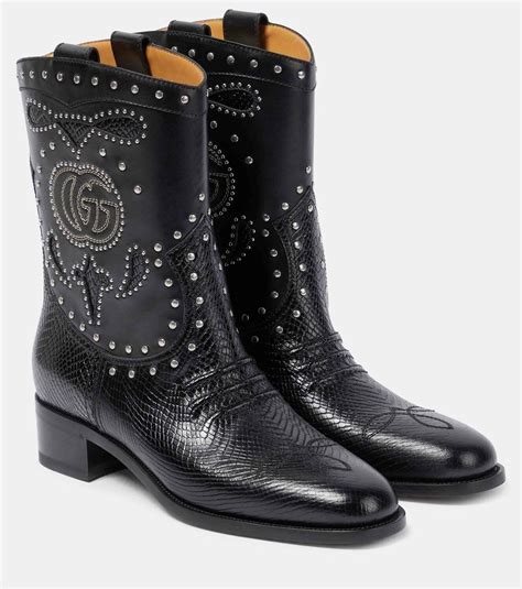 gucci boots pvc transparent|gucci cowboy boots.